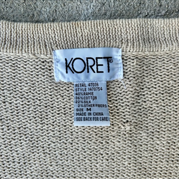 Koret Women's Tan and Brown Floral Cardigan - Picture 2 of 6